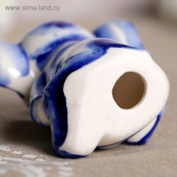 Сувенир &laquo;Слон Ксюша&raquo;, фарфор, гжель, кобальт