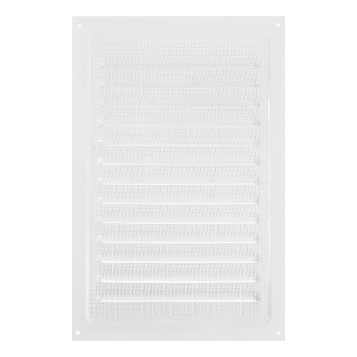 Решетка вентиляционная ZEIN Люкс РМ2030, 200 х 300 мм, с сеткой, металлическая, белая Решетка вентиляционная ZEIN Люкс РМ2030, 200 х 300 мм, с сеткой, металлическая, белая