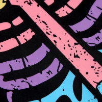 Карнавальный набор &laquo;Радужный скелетик&raquo;, платье и ободок, р. S