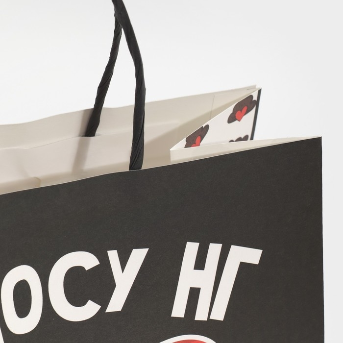 Пакет подарочный новогодний &laquo;На носу НГ&raquo;, 22 х 22 х 11 см, Новый год