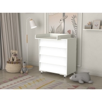 Комод пеленальный детский ИНКАНТО Cambridge 800/4, 83х45х94 см., 4 ящика, цвет белый