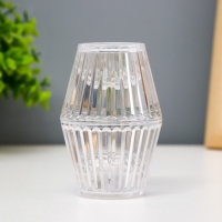 Ночник "Кристалл" LED от батареек 3хLR1130 прозрачный 6х6х10 см RISALUX Ночник "Кристалл" LED от батареек 3хLR1130 прозрачный 6х6х10 см RISALUX