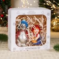 Набор "Сказка 2", из 2 фигурок (h-12 см, h-10 см), в подарочной упаковке