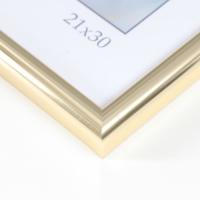 Фоторамка пластик "Радуга" 21х30 см, золото Фоторамка пластик "Радуга" 21х30 см, золото