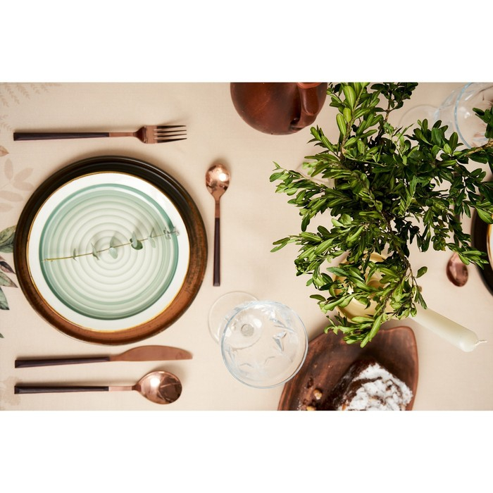 Скатерть Этель "Nature forest" 146х250см, 100% хлопок, репс 210 г/м2