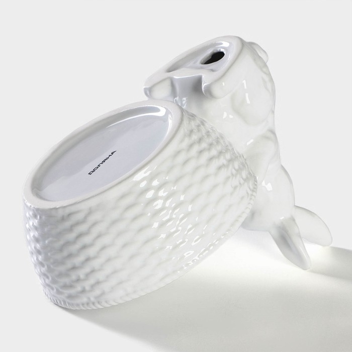 Конфетница Доляна &laquo;Зайка&raquo;, 650 мл, 21,5&times;15,5&times;16,5 см