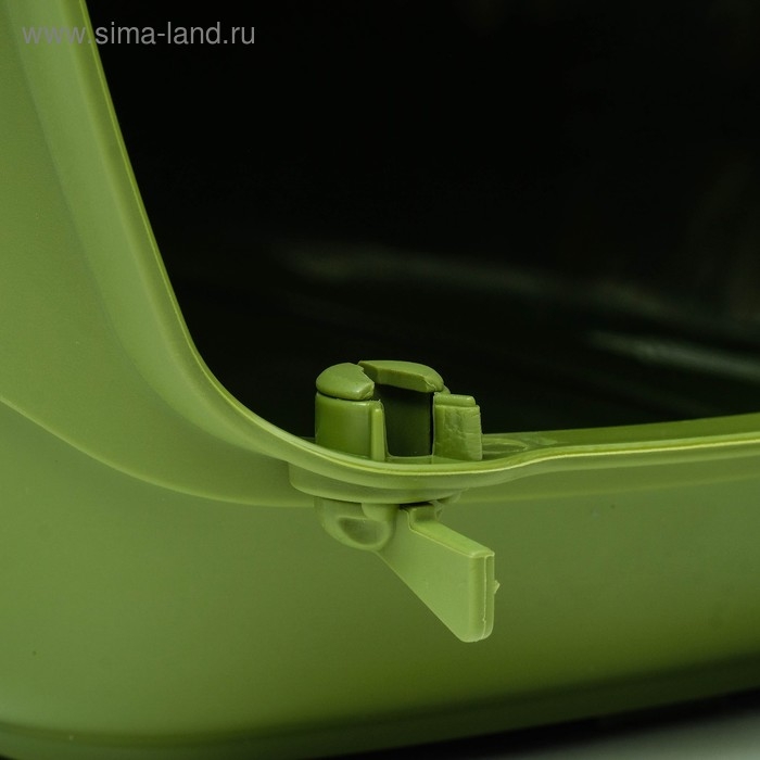 Переноска для животных до 9 кг Переноска для животных до 9 кг "Пижон", металлическая дверь, 43 х 29 х 27,5 см, оливковая