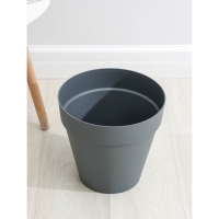 Кашпо для цветов со вставкой Tarragon, 10 л, d=28 см, h=26,2 см, цвет серый