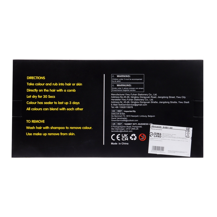 Набор для волос: мелки и фломастеры Набор для волос: мелки и фломастеры