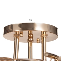 Люстра "Алеста" 3х60Вт Е27 Золото 52х52х23см Люстра "Алеста" 3х60Вт Е27 Золото 52х52х23см