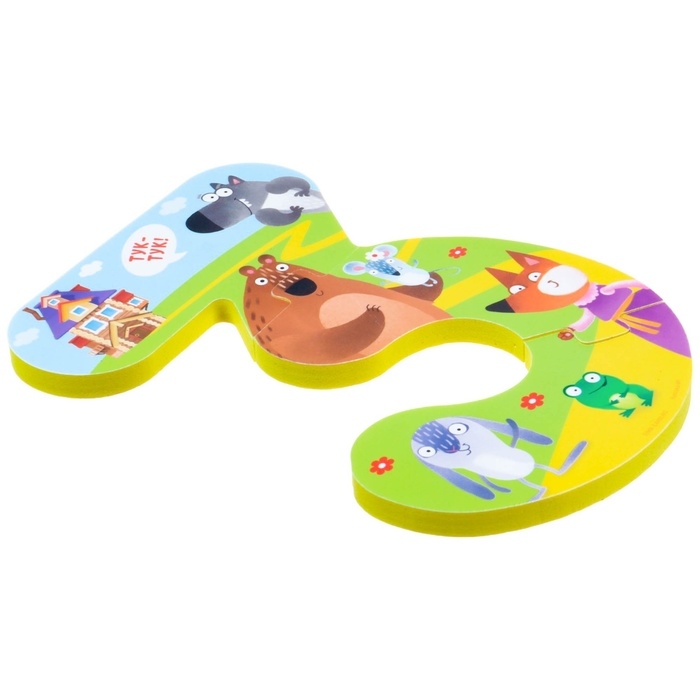 Мягкий пазл для малышей &laquo;Учим цифры: Сказки&raquo;, 5 пазлов, Крошка Я