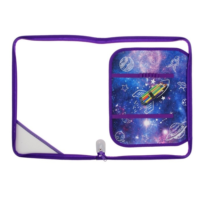 Папка для труда А4, 325 х 230 х 25 мм, молния вокруг, откидная планка, пластиковая, ПТР-1, Calligrata, Папка для труда А4, 325 х 230 х 25 мм, молния вокруг, откидная планка, пластиковая, ПТР-1, Calligrata, "Ракета"