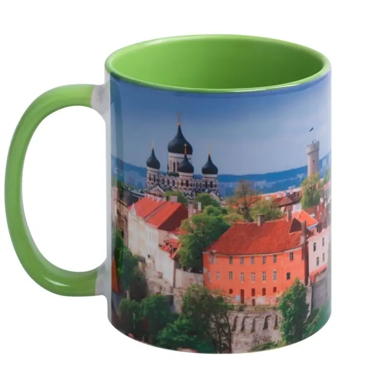 Кружка Promo Plus для сублимационной печати, зеленое яблоко Кружка Promo Plus для сублимационной печати, зеленое яблоко