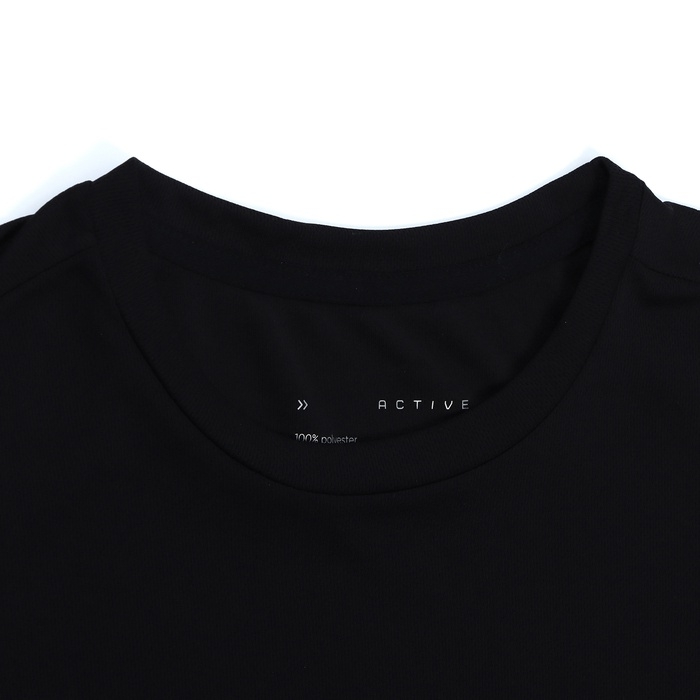 Футболка мужская, базовая, размер M (48), цвет черный