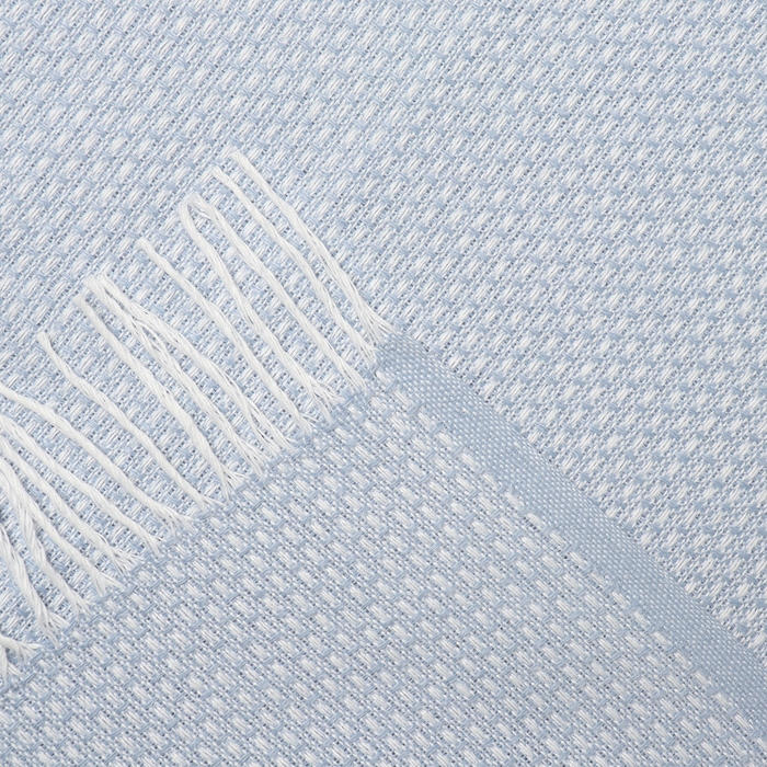 Плед Валенсия 140х200см, 13/BOUCLE, цв.бел/ярк.гол, хл50%, пэ30%, пан20%