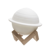 Ночник "Планета" LED USB  белый d.13 см RISALUX