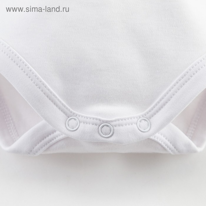 Боди Крошка Я "Winter party", рост 62-68 см, белый