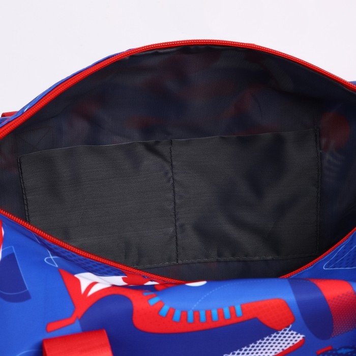 Сумка спортивная &laquo;RUSSIAN HOKEY&raquo;, 47 x 28 x 24 см, цвет голубой