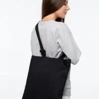 Сумка для покупок с регулируемыми ручками Leta, черная