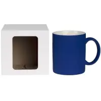 Коробка с окном для кружки Window, ver.2, белая Коробка с окном для кружки Window, ver.2, белая