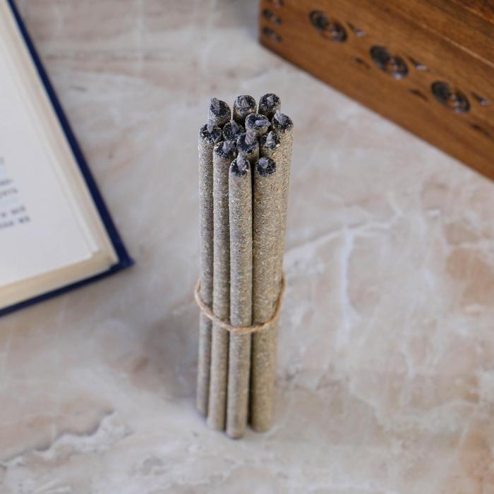 Свеча магическая медовая с мухоморами для привлечения материальных благ &laquo;МухоМох&raquo;, 12 штук