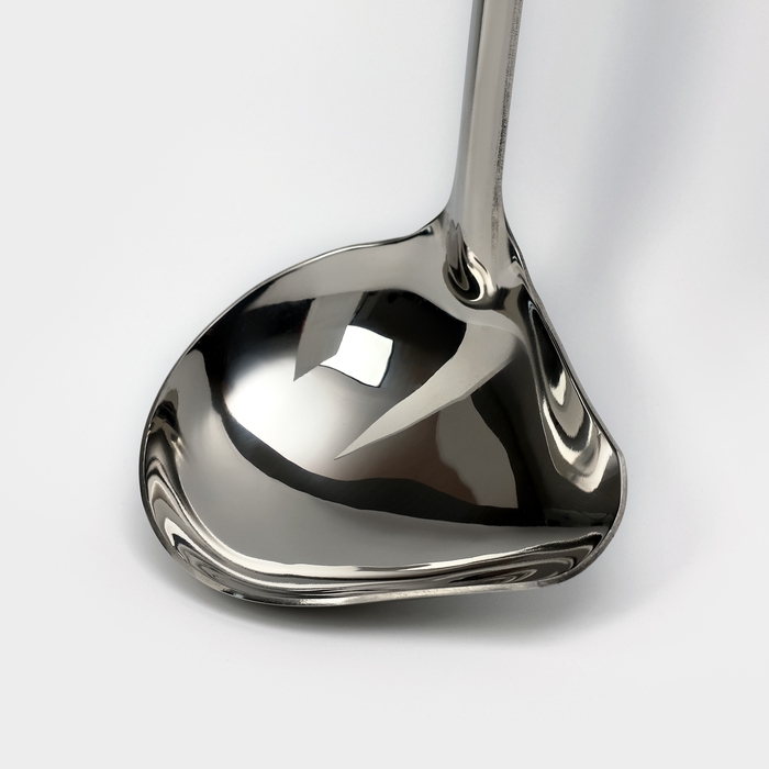 Ложка для соуса из нержавеющей стали Доляна Everyday, 40 мл, 29,5&times;8,5 см, толщина 3 мм, цвет серебряный