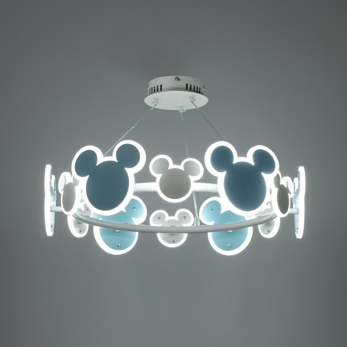 Люстра "Микки" LED 36Вт 4000К синий 58х58х60см