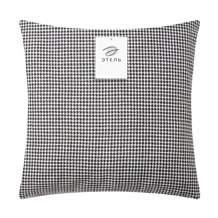 Чехол на подушку "Этель" тренд 45*45 см, черный