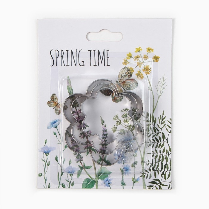 Набор "Весеннее время" полотенце 40х73см, саржа 190гр/м2, формочки для печенья