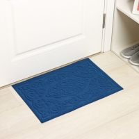Коврик придверный Доляна &laquo;Восточная сказка&raquo;, влаговпитывающий, без окантовки, 40&times;60 см, синий