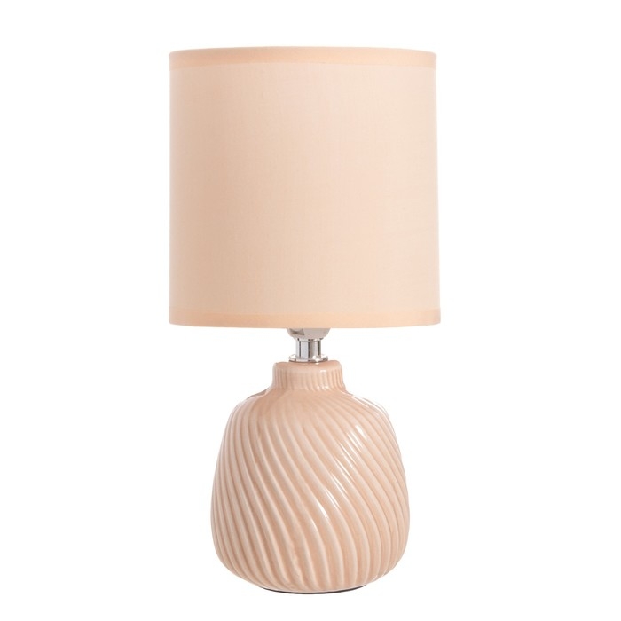 Лампа настольная Лампа настольная "Кения" 1х40Вт Е14 какао 13х13х25см