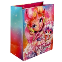 Пакет подарочный матовый M-L, 22 &times; 31 &times; 10 см