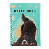 Скетчбук А5, 80 листов на гребне по длинной стороне "На старт!", твёрдая обложка, блок 100 г/м² Скетчбук А5, 80 листов на гребне по длинной стороне "На старт!", твёрдая обложка, блок 100 г/м²