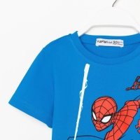 Футболка MARVEL "Человек-паук", рост 110-116 (32), синий Футболка MARVEL "Человек-паук", рост 110-116 (32), синий