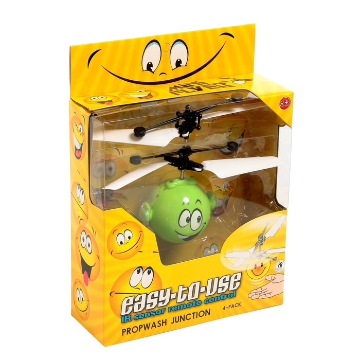 Супербол &laquo;Смайл&raquo;, работает от аккумулятора, цвет зелёный