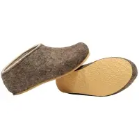 Домашние валенки Cant, серо-коричневые (натуральные), размер 40