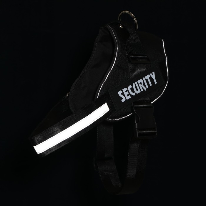 Шлейка К9 мягкая светоотражающая, размер ХХL, ОГ 95-110 см, вес 40-70 кг, чёрная Шлейка К9 мягкая светоотражающая, размер ХХL, ОГ 95-110 см, вес 40-70 кг, чёрная