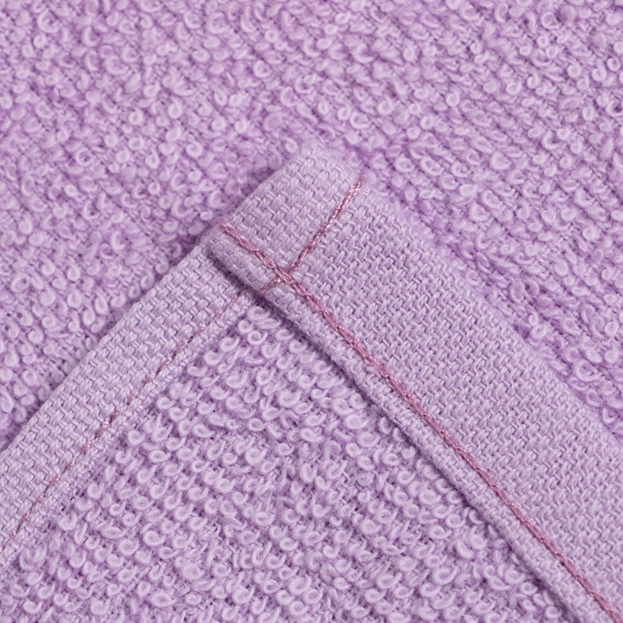 Набор махровых декоративных салфеток Этель "Вид 1" 30х30см-3шт, цвет сиреневый, 100% хлопок