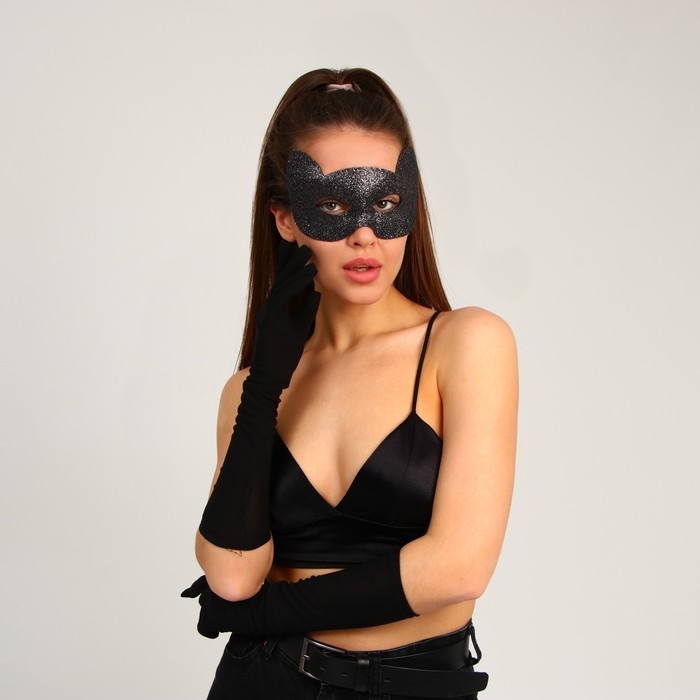 Карнавальный набор &laquo;Элегантная кошка&raquo;, маска, перчатки