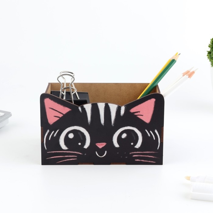 Органайзер для канцелярии &laquo;Чёрный котик&raquo;