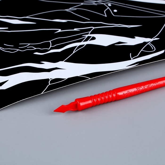 Гравюра &laquo;Мальчик аниме&raquo; с эффектом голография, А4