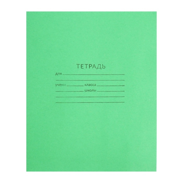 Комплект тетрадей из 20 штук, 12 листов в линию КПК Комплект тетрадей из 20 штук, 12 листов в линию КПК "Зёленая обложка", блок офсет, белизна 90%