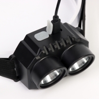 Фонарь налобный аккумуляторный 3 Вт, 500 мАч, 200 лм, IPX4, 5 режимов Фонарь налобный аккумуляторный 3 Вт, 500 мАч, 200 лм, IPX4, 5 режимов