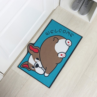 Коврик влаговпитывающий придверный Доляна &laquo;Бульдог&raquo;, без окантовки, 38&times;57 см, цвет синий