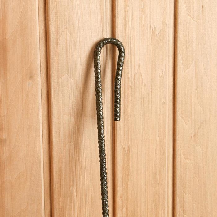 Кочерга металлическая золотистая, длина 66 см