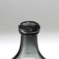 Ваза для цветов бутыль &laquo;Суромна&raquo; из прозрачного серого стекла 29 х 16 х 16 см