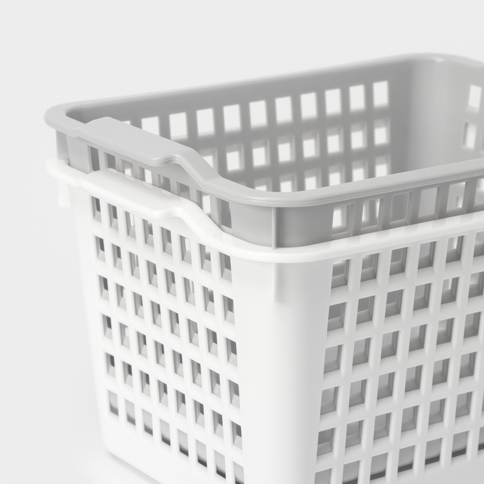 Корзина для хранения, 15&times;21&times;12 см, цвет МИКС