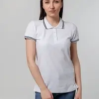 Рубашка поло женская Virma Stripes Lady, белая, размер L