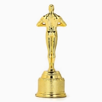 Кубок наградная фигура &laquo;Победитель по жизни&raquo;, оскар, пластик, 18 х 6,3 см.
