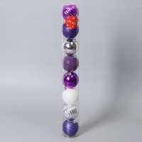 Набор шаров пластик d-6 см, 8 шт "Джина" микс Набор шаров пластик d-6 см, 8 шт "Джина" микс